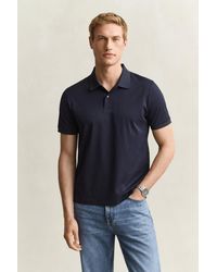 GANT - Pima Cotton Polo Shirt Evening - Lyst