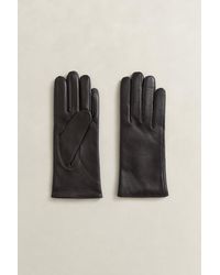 GANT - Cashmere Lined Leather Gloves - Lyst