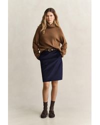 GANT - Corduroy Pencil Skirt Evening - Lyst