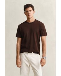 GANT - Interlock T-Shirt Mahogany - Lyst