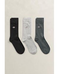 GANT - Shield Logo Socks 3-Pack - Lyst