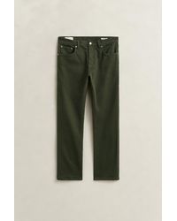GANT - Regular Fit Twill Jeans Dark Moss - Lyst