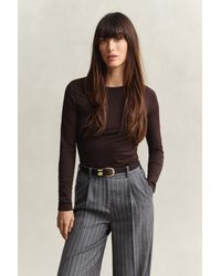 GANT - Light Cotton Long Sleeve T-Shirt Deep - Lyst