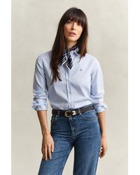 GANT - Classic Slim Stretch Oxford Shirt - Lyst