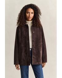GANT - Suede Jacket Deep - Lyst