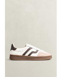 GANT - Cuzima Suede Leather Sneakers Eggshell - Lyst