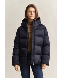 GANT - Mid Padded Jacket Evening - Lyst
