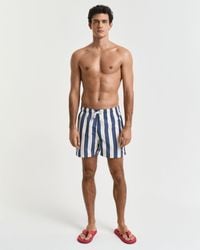 GANT - Block Stripe Swim Shorts - Lyst