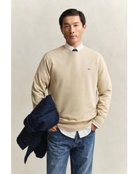 GANT - Shield Crew Neck Sweatshirt - Lyst