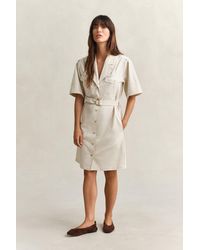 GANT - Belted Utility Dress - Lyst