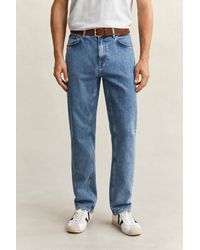 GANT - Regular Fit Clean Wash Jeans Semi - Lyst