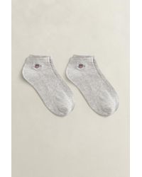 GANT - 2-Pack Shield Ankle Socks Melange - Lyst