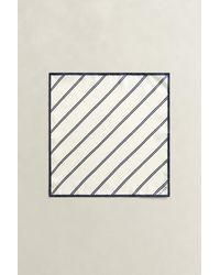 GANT - Striped Pocket Square Cream - Lyst