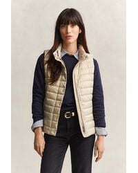 GANT - Light Down Vest - Lyst