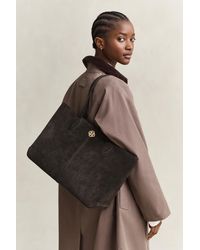 GANT - Suede Tote Bag Deep - Lyst