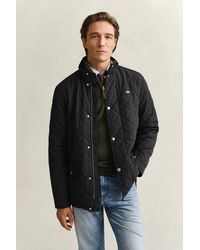 GANT - Quilted Windcheater Mid-Length Jacket - Lyst