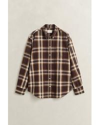 GANT - Relaxed Flannel Shirt Deep - Lyst