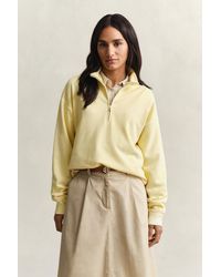 GANT - Washed Shield Half-Zip Sweatshirt - Lyst