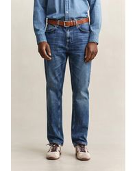 GANT - Regular Jeans Mid Broken In - Lyst