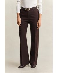 GANT - Slim Flared Slacks Deep - Lyst
