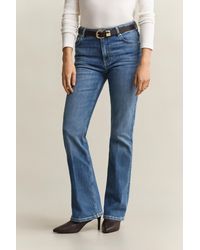 GANT - Slim Flared Stretch Jeans Mid Broken In - Lyst