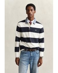 GANT - Chambray Collar Striped Heavy Rugger - Lyst