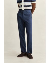 GANT - Linen Blend Suit Pants Persian - Lyst