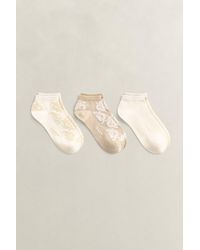 GANT - 3-Pack Monogram Ankle Socks - Lyst