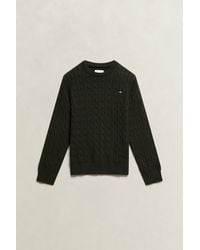 GANT - Teens Teen Boys Shield Sweater Dark Moss - Lyst