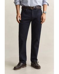 GANT - Regular Fit Twill Jeans Evening - Lyst