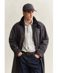 GANT - Waxed Leather Visor Cap - Lyst