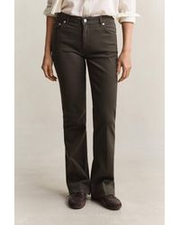 GANT - Slim Flared Color Jeans Dark Moss - Lyst
