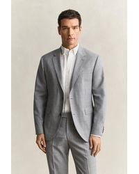GANT - Pinstriped Suit Jacket Melange - Lyst