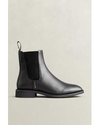 GANT - Fayy Leather Boots - Lyst