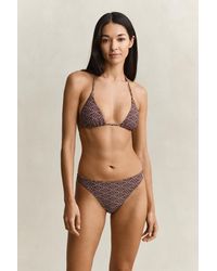 GANT - Monogram Printed Hipster Bikini Bottoms - Lyst