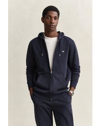 GANT - Shield Zip Hoodie - Lyst