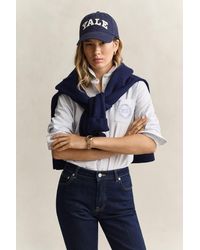 GANT - X Yale Striped Oxford Shirt - Lyst
