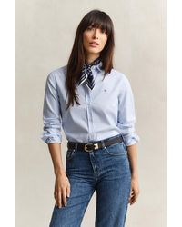 GANT - Stretch Oxford Shirt - Lyst