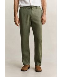 GANT - Linen Pants - Lyst