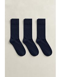 GANT - 3-Pack Soft Cotton Socks - Lyst