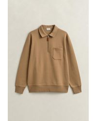 GANT - Ponte Di Roma Half-Zip Sweatshirt Warm - Lyst
