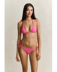 GANT - Padded Triangle Bikini Top - Lyst