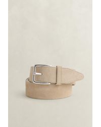 GANT - Suede Belt - Lyst