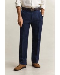 GANT - Seersucker Suit Pants Mid - Lyst