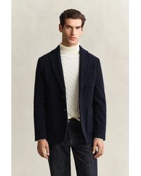 GANT - Felted Wool Club Blazer Evening - Lyst