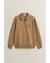 GANT - Ponte Di Roma Half-Zip Sweatshirt Warm - Lyst