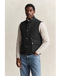GANT - Quilted Vest - Lyst