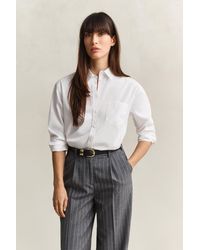 GANT - Relaxed Fit Classic Poplin Shirt - Lyst