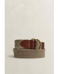 GANT - Washed Webbing Belt Light Taupe - Lyst