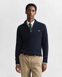 GANT - Mini Cable Half Zip Jumper - Lyst